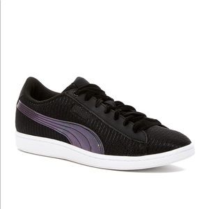 Puma black and purple vikky sneaker